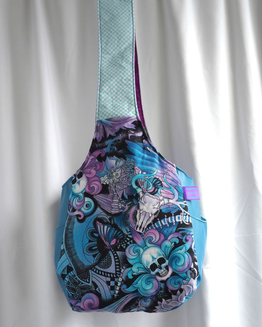 Deer Skull and Floral Sling Bag!