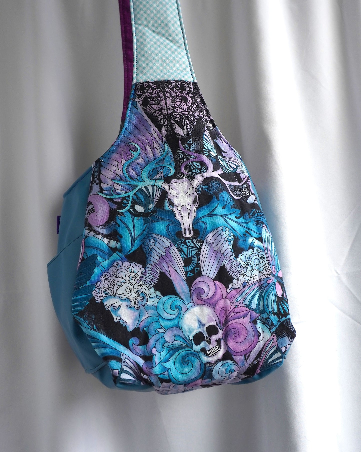 Deer Skull and Floral Sling Bag!