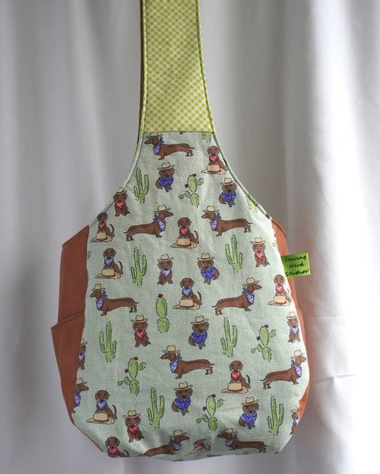 Cowboy Dachshund Sling Bag!