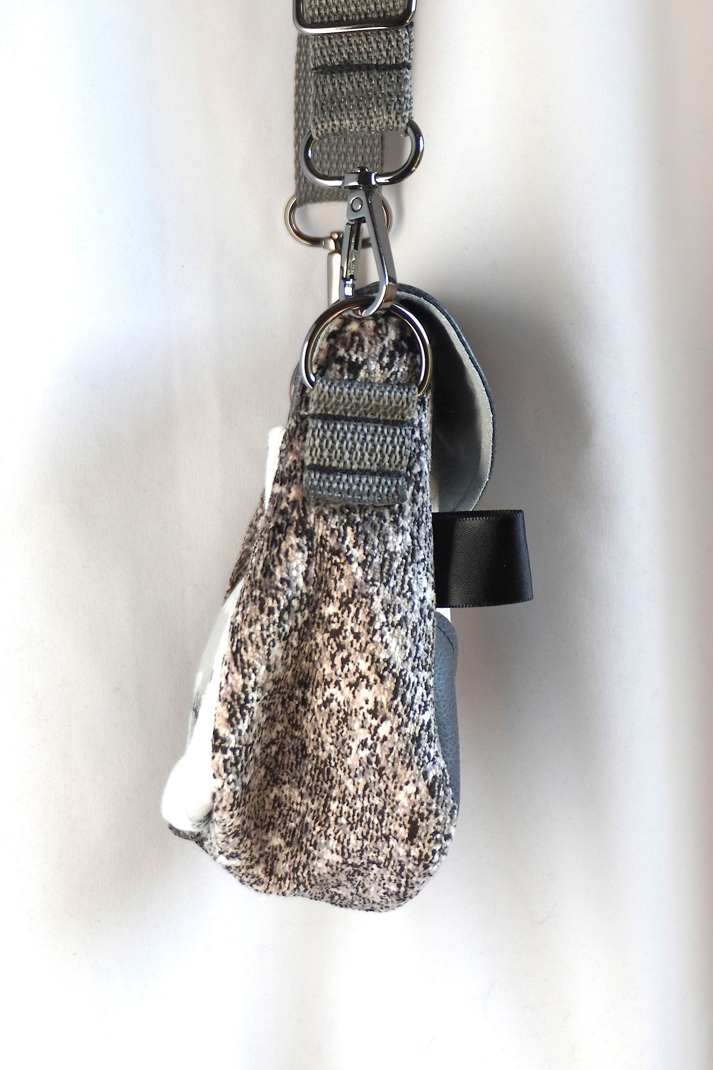 Monochrome Bees Saddle Bag Crossbody Purse!