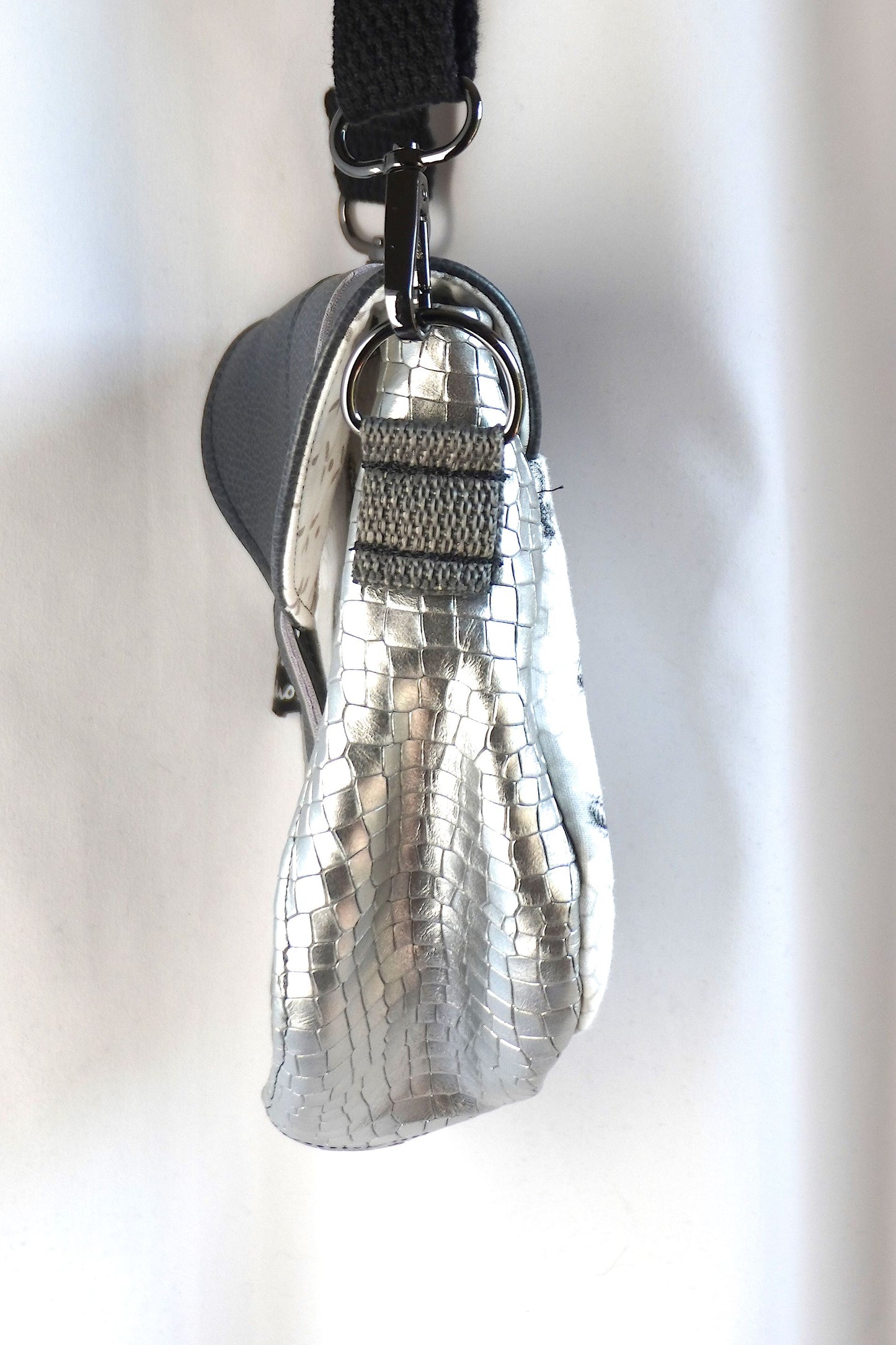 Monochrome Bees Saddle Bag Crossbody Purse!